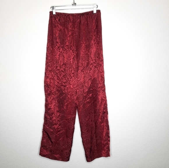 Victoria’s Secret Red Satin Brocade PJ Set XS - Picture 6 of 7